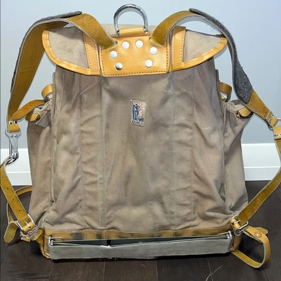 Lafuma Canvas and Leather Vintage Backpack - Picture 5 of 16